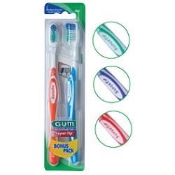 GUM SUPER TIP 463 COMPACT SPAZZOLINO MEDIO BONUS PACK 2 PEZZI - Farmacia Nuova Dr.ssa Gabriella Catellani