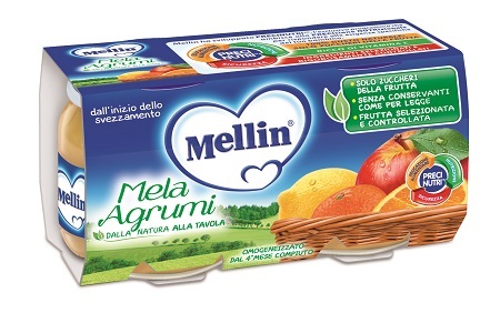 MELLIN OMOGENEIZZATO MELA AGRUMI 100 G 2 PEZZI - Farmacia Nuova Dr.ssa Gabriella Catellani