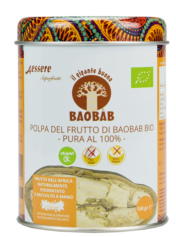 BAOBAB AESSERE POLPA BIO 150 G - Farmacia Nuova Dr.ssa Gabriella Catellani