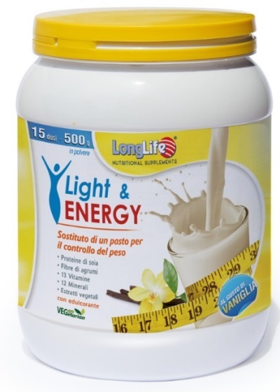LONGLIFE LIGHT & ENERGY VANIGLIA 500 G - Farmacia Nuova Dr.ssa Gabriella Catellani