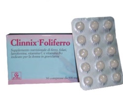 CLINNIX FOLIFERRO 30 COMPRESSE - Farmacia Nuova Dr.ssa Gabriella Catellani