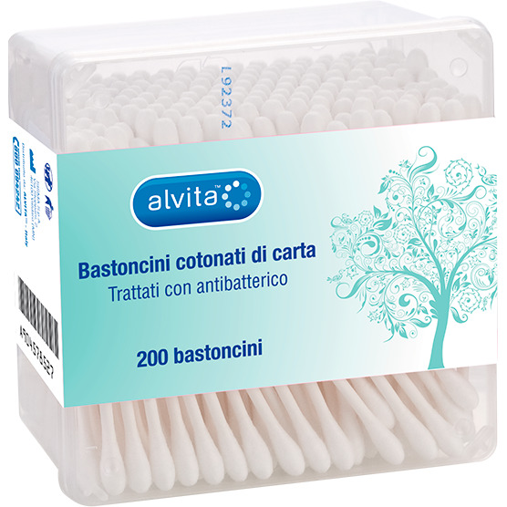 ALVITA BASTONCINI COTONATI DI CARTA 200 PEZZI - Farmacia Nuova Dr.ssa Gabriella Catellani