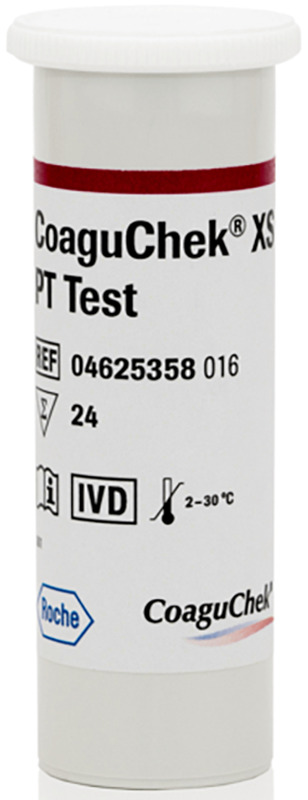 STRISCE REATTIVE PER DISPOSITIVO AUTODIAGNOSTICO COAGUCHEK XS PT TEST 24 PEZZI - Farmacia Nuova Dr.ssa Gabriella Catellani