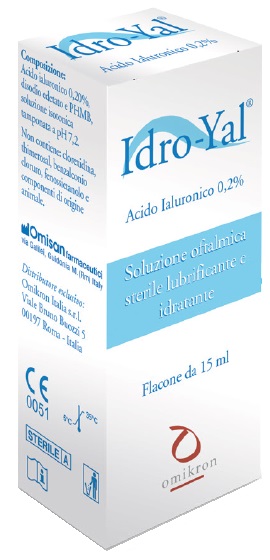 IDRO-YAL SOLUZIONE OFTALMICA LUBRIFICANTE IDRATANTE ACITO IALURONICO 0,2% 15 ML - Farmacia Nuova Dr.ssa Gabriella Catellani