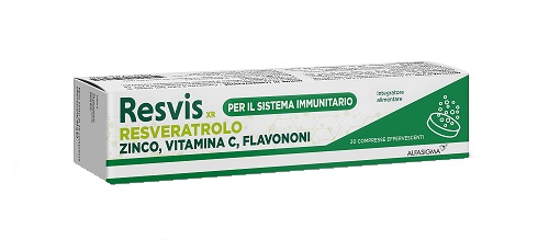 RESVIS XR ALFASIGMA 20 COMPRESSE EFFERVESCENTI DA 4 G - Farmacia Nuova Dr.ssa Gabriella Catellani