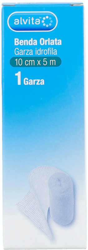 BENDA ORLATA GARZA IDROFILA ALVITA 10X500CM - Farmacia Nuova Dr.ssa Gabriella Catellani