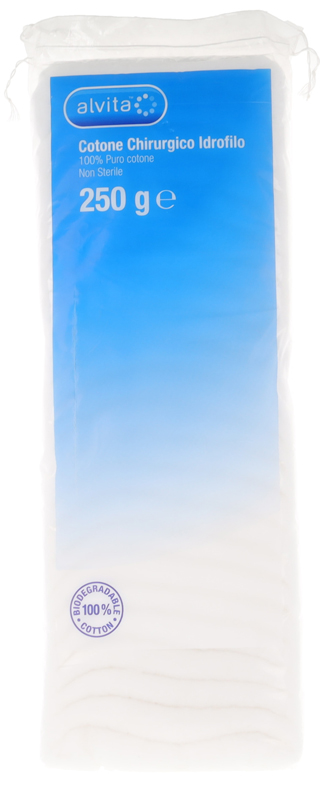 COTONE CHIRURGICO IDROFILO ALVITA 100% PURO COTONE 250 G - Farmacia Nuova Dr.ssa Gabriella Catellani