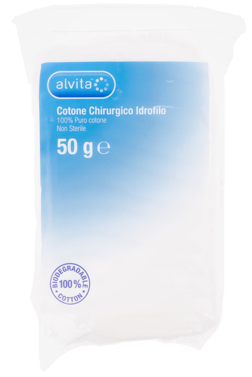 COTONE CHIRURGICO IDROFILO ALVITA 100% PURO COTONE 50 G - Farmacia Nuova Dr.ssa Gabriella Catellani