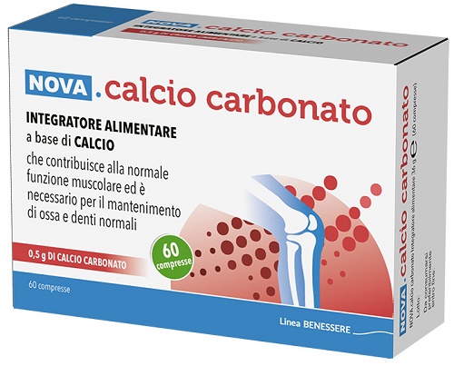 CALCIO CARBONATO 60 COMPRESSE DA 0,6 G - Farmacia Nuova Dr.ssa Gabriella Catellani