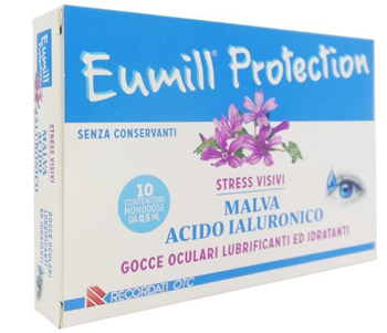 EUMILL PROTECTION GOCCE OCULARI 10 FLACONCINI MONODOSE 0,5 ML - Farmacia Nuova Dr.ssa Gabriella Catellani