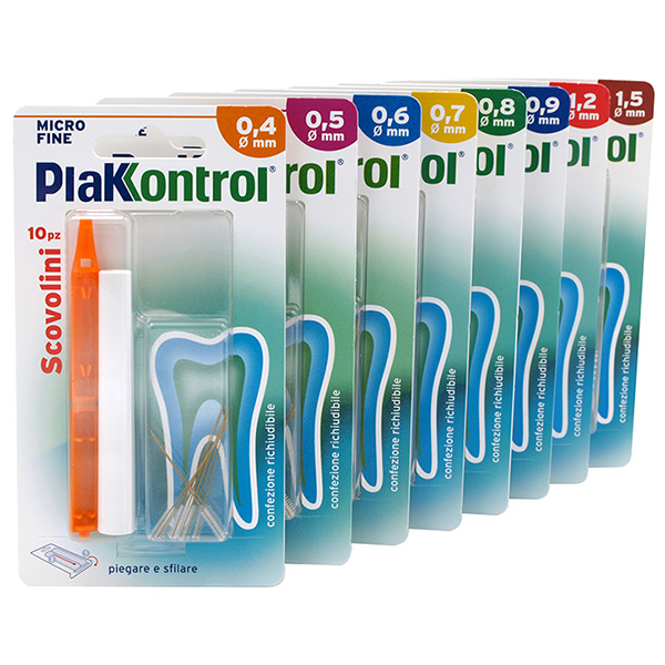 PLAKKONTROL MINIGRIP SCOVOLINO 0,4 MM 10 PEZZI - Farmacia Nuova Dr.ssa Gabriella Catellani