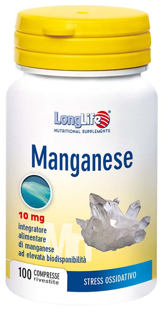 LONGLIFE MANGANESE 10 MG 100 COMPRESSE - Farmacia Nuova Dr.ssa Gabriella Catellani