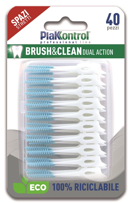 PLAKKONTROL BRUSH & CLEAN SCOVOLINI SPAZI STRETTI 40 PEZZI - Farmacia Nuova Dr.ssa Gabriella Catellani