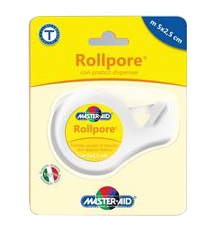CEROTTO IN ROCCHETTO MASTER-AID ROLLPORE TESSUTO NON TESSUTO CON DISPENSER 2,5CM X 5 M - Farmacia Nuova Dr.ssa Gabriella Catellani