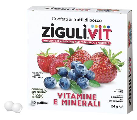 ZIGULI VIT FRUTTIBOSCO 40 CONFETTI - Farmacia Nuova Dr.ssa Gabriella Catellani