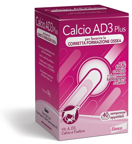 CALCIO AD3 PLUS 40 COMPRESSE APPETIBILI - Farmacia Nuova Dr.ssa Gabriella Catellani