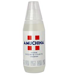 DISINFETTANTE IGIENIZZANTE A BASE DI IPOCLORITO DI SODIO ANTIMICROBICO AD AMPIO SPETTRO D'AZIONE AMUCHINA LIQUIDA 100% 500 ML - Farmacia Nuova Dr.ssa Gabriella Catellani