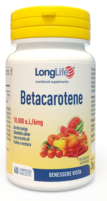LONGLIFE BETACAROTENE 60 COMPRESSE - Farmacia Nuova Dr.ssa Gabriella Catellani