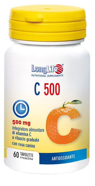 LONGLIFE C 500 T/R 60 TAVOLETTE - Farmacia Nuova Dr.ssa Gabriella Catellani