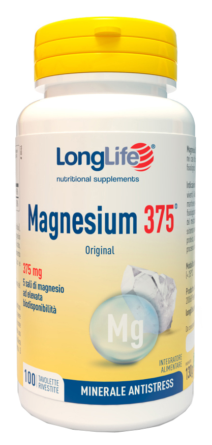 LONGLIFE MAGNESIUM 375 ORIGINAL 375 MG 100 TAVOLETTE - Farmacia Nuova Dr.ssa Gabriella Catellani