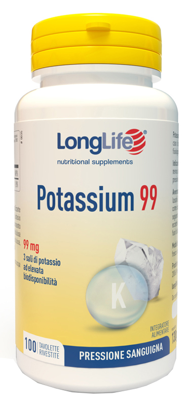 LONGLIFE POTASSIUM 99 100 TAVOLETTE RIVESTITE - Farmacia Nuova Dr.ssa Gabriella Catellani