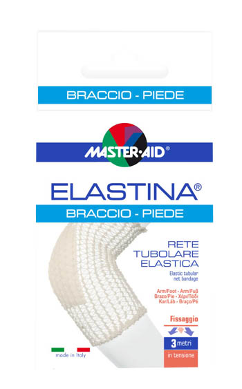 RETE TUBOLARE ELASTICA IPOALLERGENICA MASTER-AID ELASTINA BRACCIO/PIEDE 3 MT IN TENSIONE CALIBRO 4 CM - Farmacia Nuova Dr.ssa Gabriella Catellani