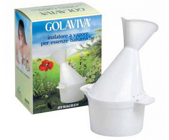 GOLAVIVA INALATORE VAPORE PER INALAZIONI CON ACQUA BOLLENTE ED ESSENZE BALSAMICHE 1 PEZZO - Farmacia Nuova Dr.ssa Gabriella Catellani