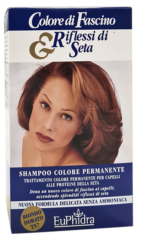 EUPHIDRA COLORE DI FASCINO & RIFLESSI DI SETA SHAMPOO COLORE PERMANENTE 57 BIONDO DORATO 120 ML - Farmacia Nuova Dr.ssa Gabriella Catellani