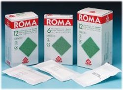 GARZA COMPRESSA IDROFILA ROMA 12/8 18X40CM 12 PEZZI - Farmacia Nuova Dr.ssa Gabriella Catellani