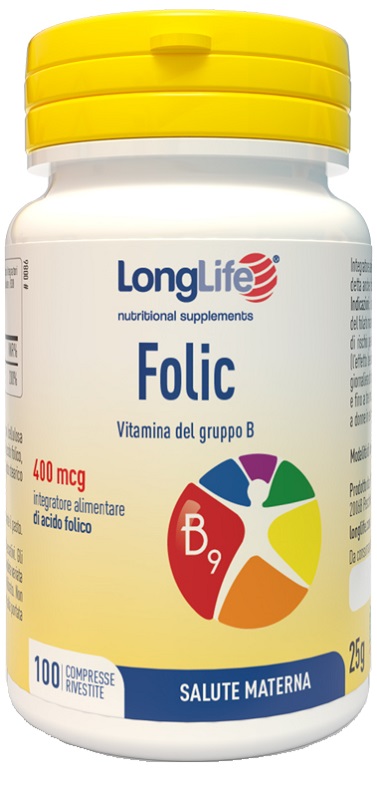 LONGLIFE FOLIC 400 MCG 100 COMPRESSE - Farmacia Nuova Dr.ssa Gabriella Catellani