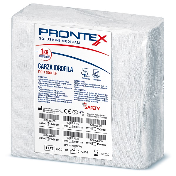 PRONTEX GARZA 15X15CM 1KG - Farmacia Nuova Dr.ssa Gabriella Catellani