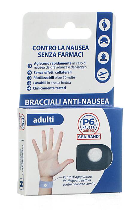 BRACCIALE ANTI NAUSEA PER ADULTI P6 NAUSEA CONTROL 2 PEZZI - Farmacia Nuova Dr.ssa Gabriella Catellani