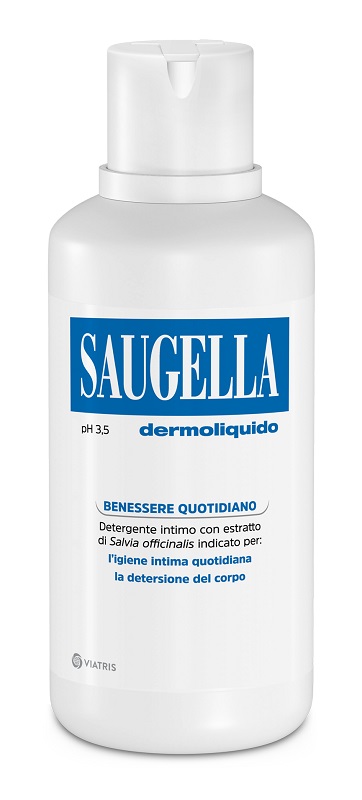 SAUGELLA DERMOLIQUIDO PH 3,5 DETERGENTE INTIMO BENESSERE QUOTIDIANO 500 ML - Farmacia Nuova Dr.ssa Gabriella Catellani