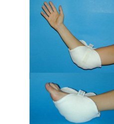 GOMITIERA/TALLONIERA IN VELLO SINTETICO PER LA PREVENZIONE DELLE PIAGHE DA DECUBITO A LIVELLO DEI GOMITI E/O DEI TALLONI NEI PAZIENTI LUNGODEGENTI. SISTEMA DI FISSAGGIO A VELCRO - Farmacia Nuova Dr.ssa Gabriella Catellani