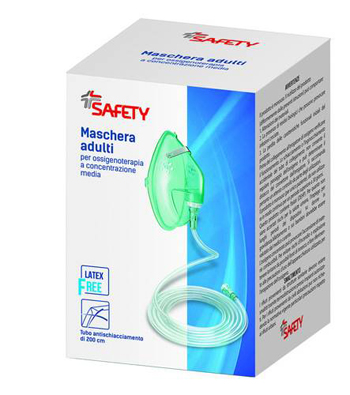 MASCHERA PER OSSIGENOTERAPIA CON TUBO 200CM - Farmacia Nuova Dr.ssa Gabriella Catellani