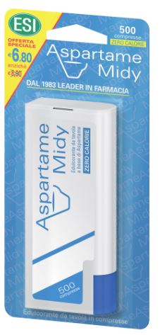 ESI ASPARTAME MIDY 500 COMPRESSE CON DISPENSER - Farmacia Nuova Dr.ssa Gabriella Catellani