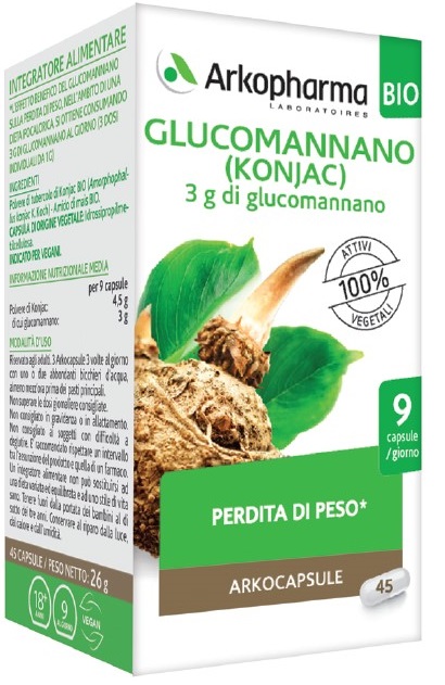 ARKO CAPSULE GLUCOMANNANO BIO 45 CAPSULE - Farmacia Nuova Dr.ssa Gabriella Catellani