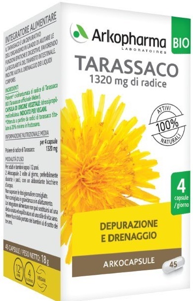 ARKO CAPSULE TARASSACO BIO 45 CAPSULE - Farmacia Nuova Dr.ssa Gabriella Catellani