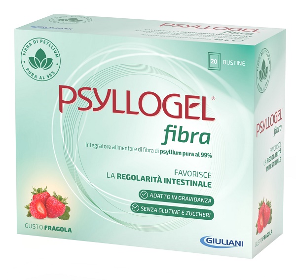 PSYLLOGEL FIBRA FRAGOLA 20 BUSTINE - Farmacia Nuova Dr.ssa Gabriella Catellani