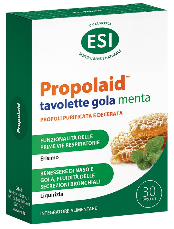 ESI PROPOLAID TAVOLETTE GOLA MENTA 30 TAVOLETTE - Farmacia Nuova Dr.ssa Gabriella Catellani