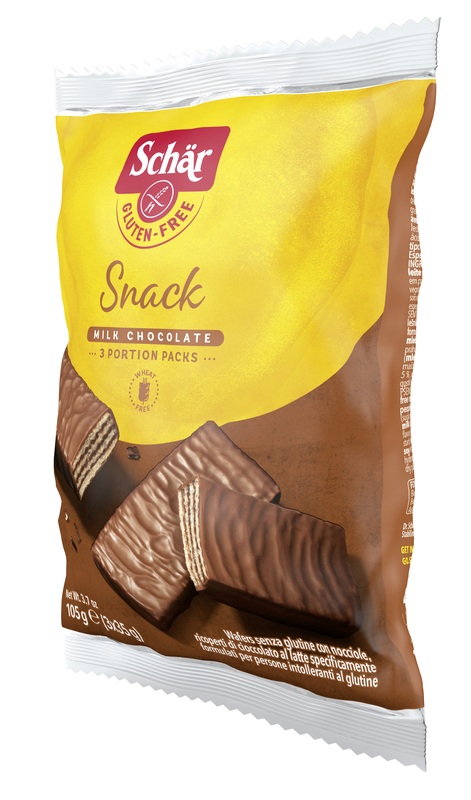 SCHAR SNACK CON CIOCCOLATO AL LATTE E NOCCIOLE 3 WAFER X 35 G - Farmacia Nuova Dr.ssa Gabriella Catellani