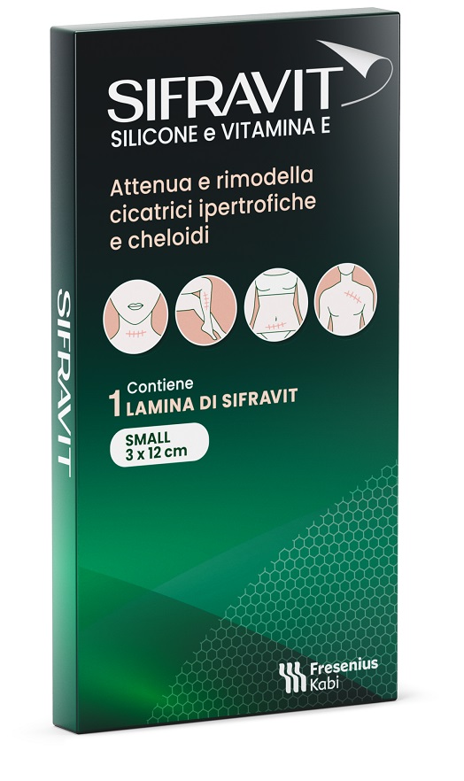 SIFRAVIT PLACCA SILICONE 3X12 CM SMALL 1 PEZZO - Farmacia Nuova Dr.ssa Gabriella Catellani