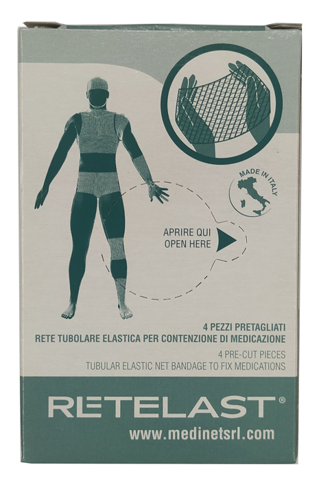 RETE TUBOLARE RETELAST ELASTICA PRETAGLIATA BIANCA PER TORACE 4 PEZZI - Farmacia Nuova Dr.ssa Gabriella Catellani