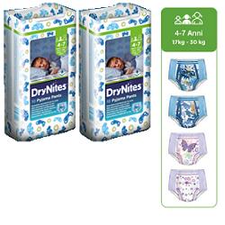 PANNOLINO HUGGIES DRYNITES BOY PYJAMA PANTS 4/7 ANNI MEDIUM 17/30KG 10 PEZZI - Farmacia Nuova Dr.ssa Gabriella Catellani