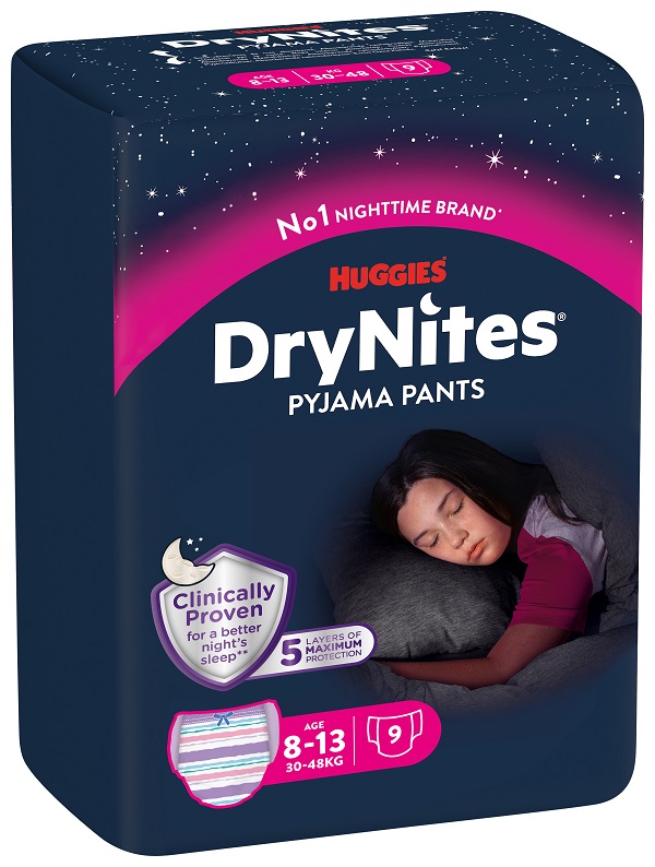 PANNOLINO HUGGIES DRYNITES 8/13 ANNI GIRL L 30/48KG 9 PEZZI - Farmacia Nuova Dr.ssa Gabriella Catellani
