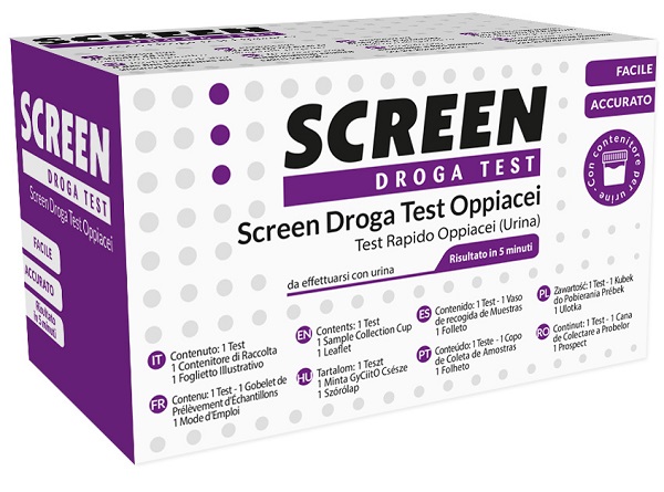 SCREEN DROGA TEST OPPIACEI TEST ANTIDROGA CON CONTENITORE URINA - Farmacia Nuova Dr.ssa Gabriella Catellani