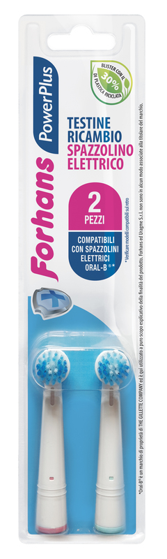 FORHANS POWER PLUS TESTINA 2 PEZZI RICAMBIO - Farmacia Nuova Dr.ssa Gabriella Catellani