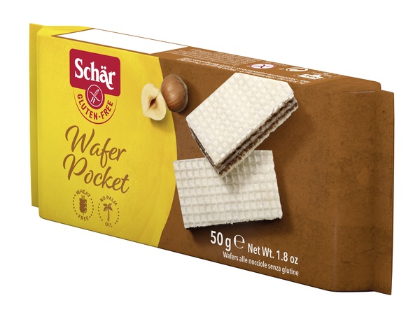 SCHAR WAFER POCKET ALLA NOCCIOLA 50 G - Farmacia Nuova Dr.ssa Gabriella Catellani