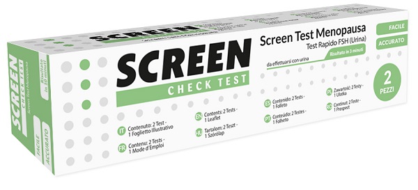 SCREEN TEST RAPIDO FSH/MENOPAUSA URINA 2 PEZZI - Farmacia Nuova Dr.ssa Gabriella Catellani