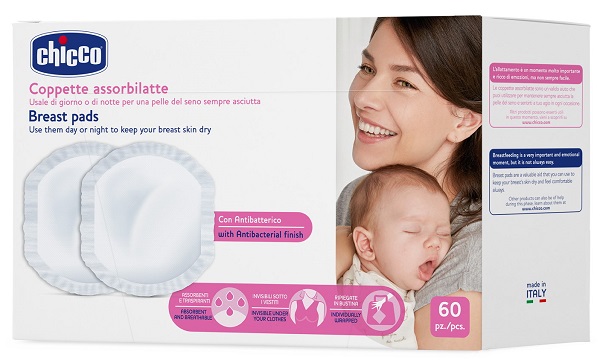 CHICCO COPPETTA ASSORBILATTE ANTIBATTERICA 60 PEZZI - Farmacia Nuova Dr.ssa Gabriella Catellani